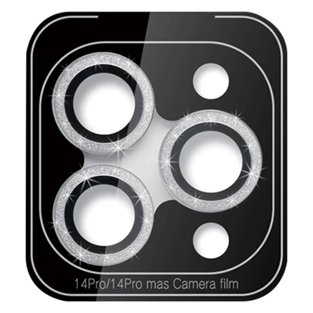 2 X Black Silver Camera Lens Protector for iPhone14pro-14promax Style 2