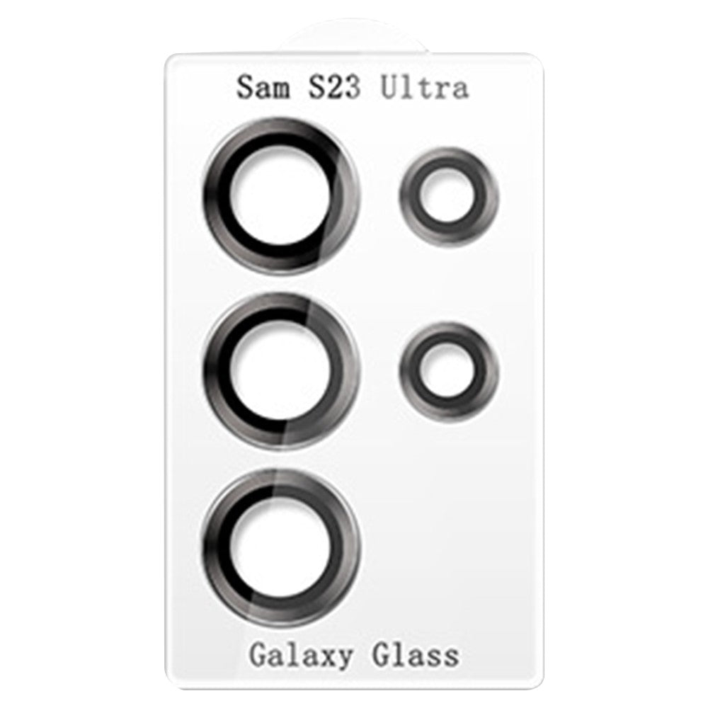 1 X Black for Samsung Galaxy S23 Ultra Camera Lens Protector Kit Tempered Glass Lens Covers Galaxy Accessories