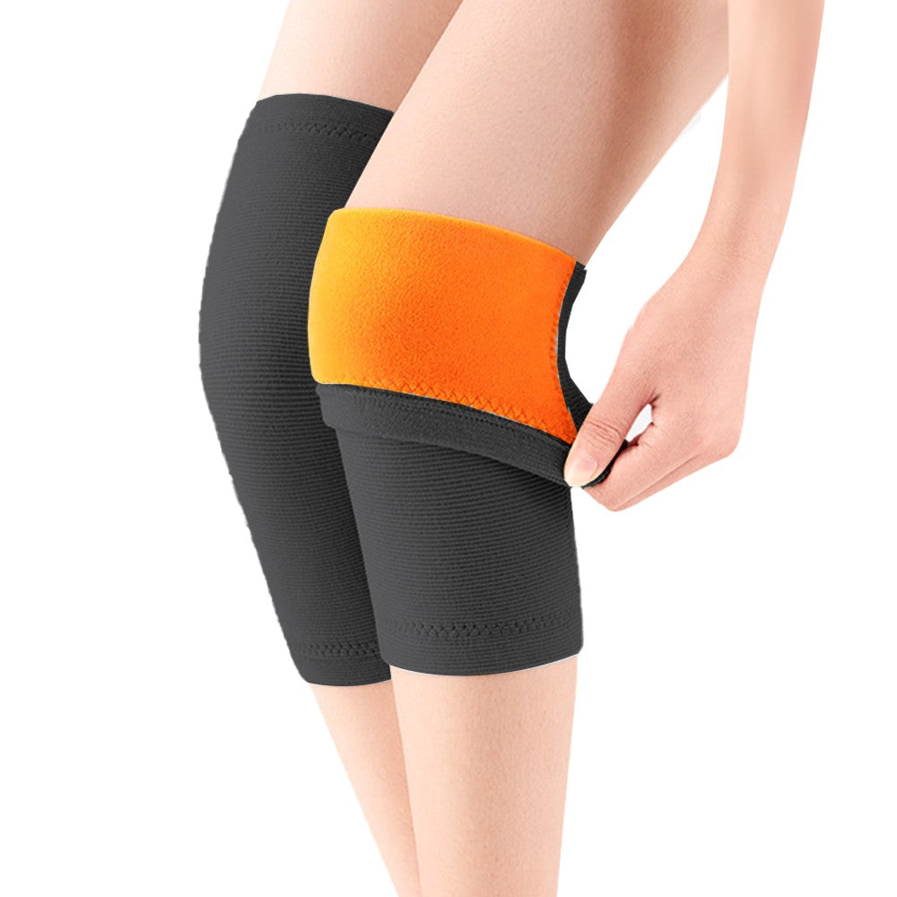 Pair of Knee Warmers Thicken Lined Knee Brace Knee Support Pad Knee Sleeves 2XL