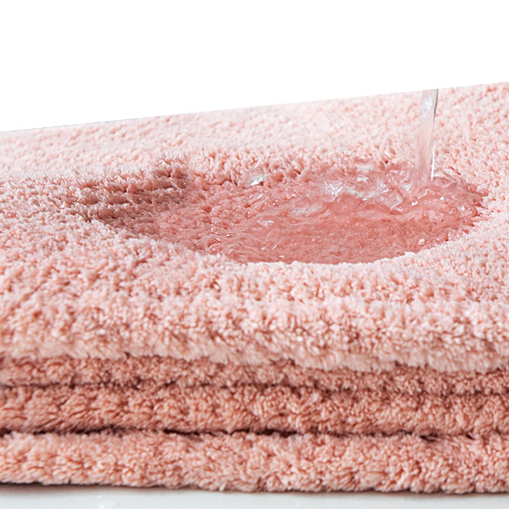 Wearable Bath Towel with Hood Oversized Beach Changing Towel Swim Robe Poncho Pink