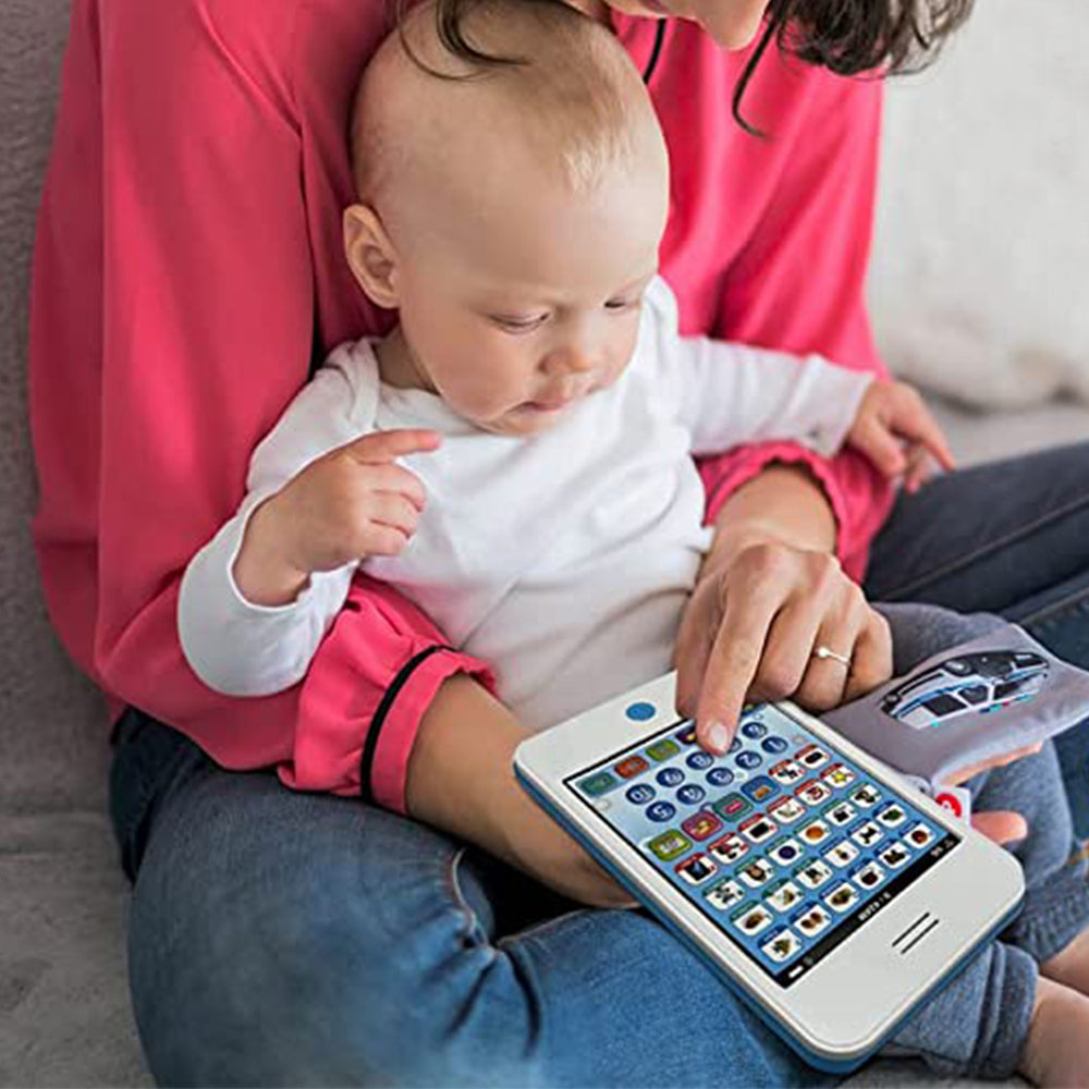 Kids Phone Learning Toy Touch Learning Education Toy for 3 Years Old and Up Blue