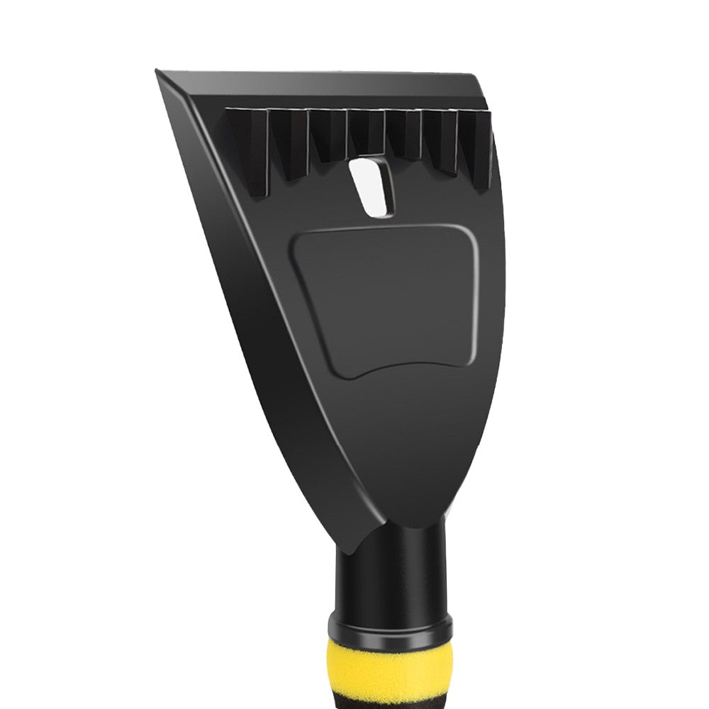 2-in-1 Detachable Ice Scraper and Snow Brush for Car Windshield Yellow