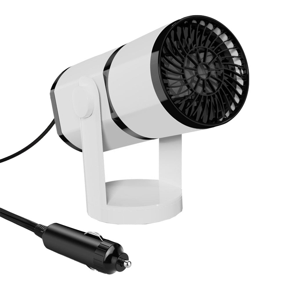 2-in-1 12V Portable Car Heater Rotatable Car Window Defroster Demister Car Cooling Fan