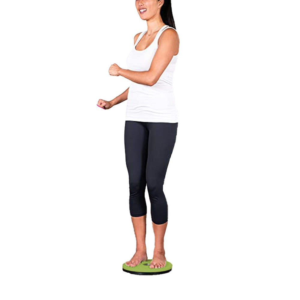 Exercise Ab Twister Board Waist Twisting Disc Foot Massager Balance Board Green