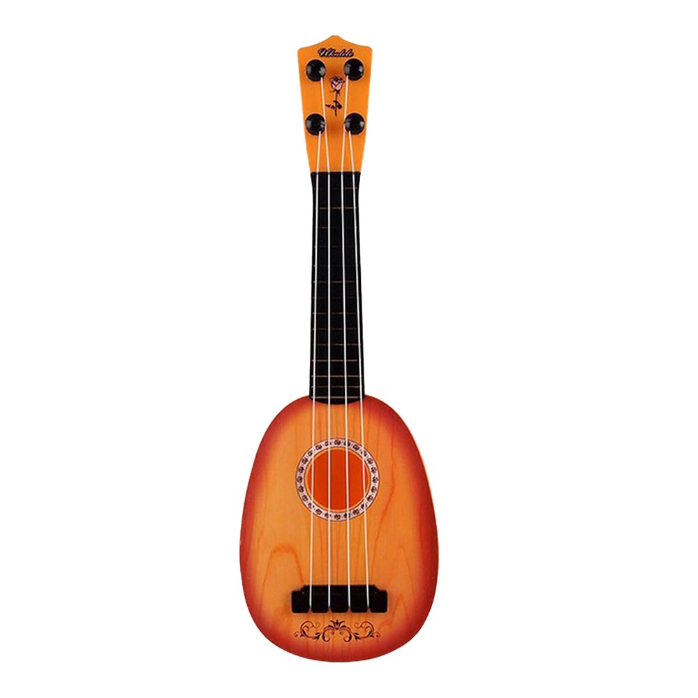 Kids Ukulele Guitar Toy Toddler Musical Instrument Educational Learning Toy Orange