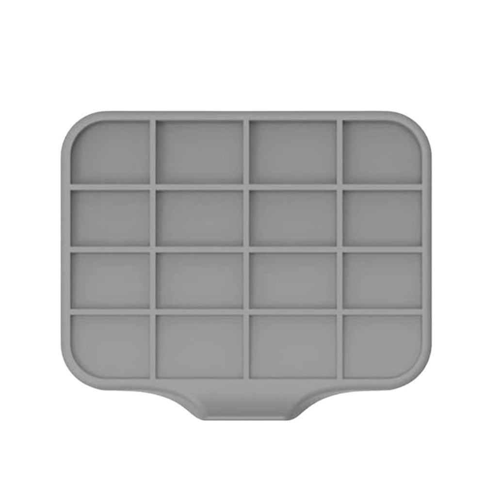 3Pcs Silicone Soap Dish Self Draining Soap Tray Non-Slip Soap Holder for Bathroom Kitchen Grey