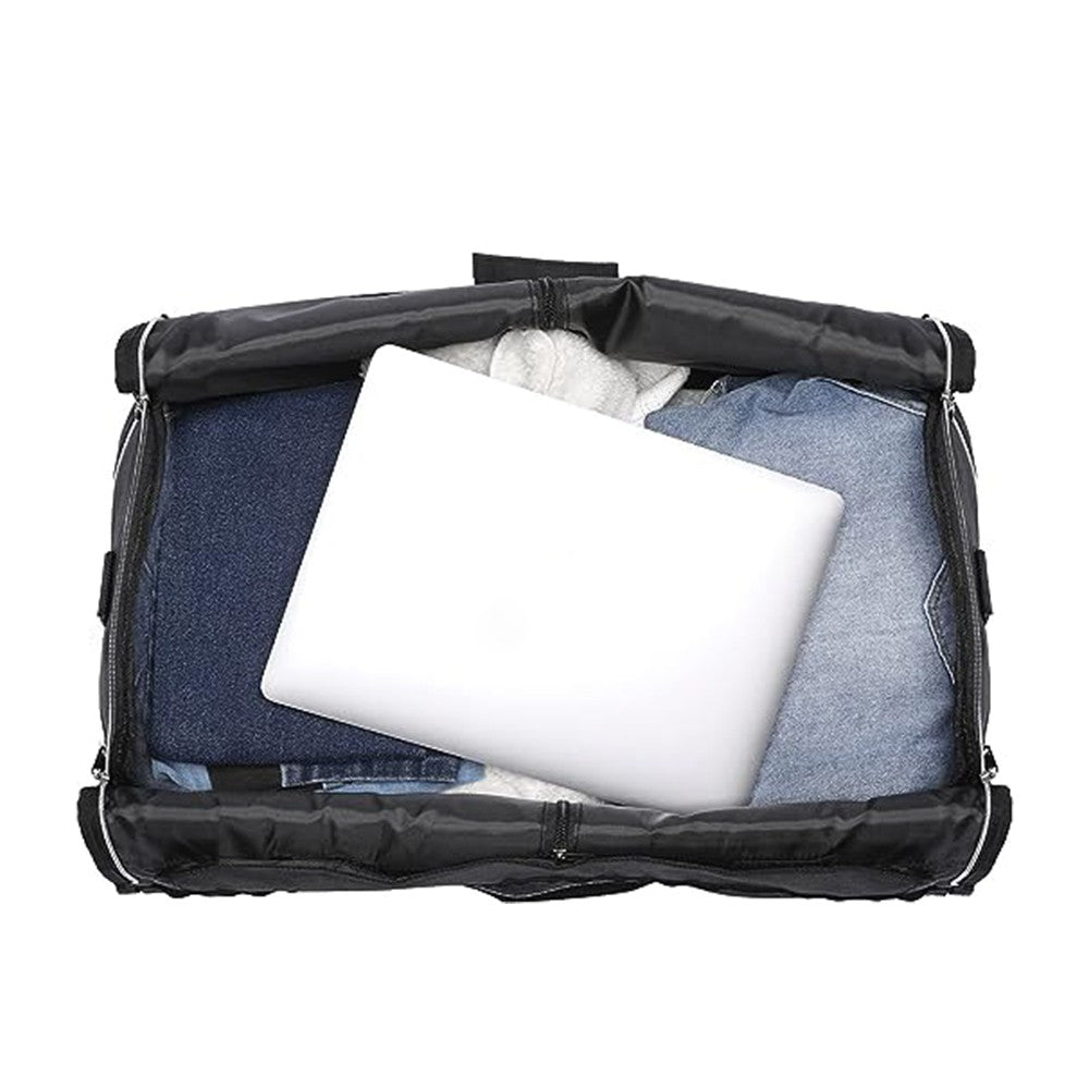 2 in 1 Carry on Garment Bag Travel Duffel Bag Suit Cover Bag with Shoe Compartment Blue