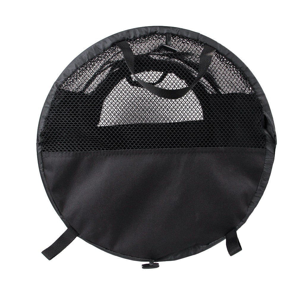 41x57cm Foldable Travel Pet Cage Breathable Car Kennel Crate Pet Carrier Tent Black