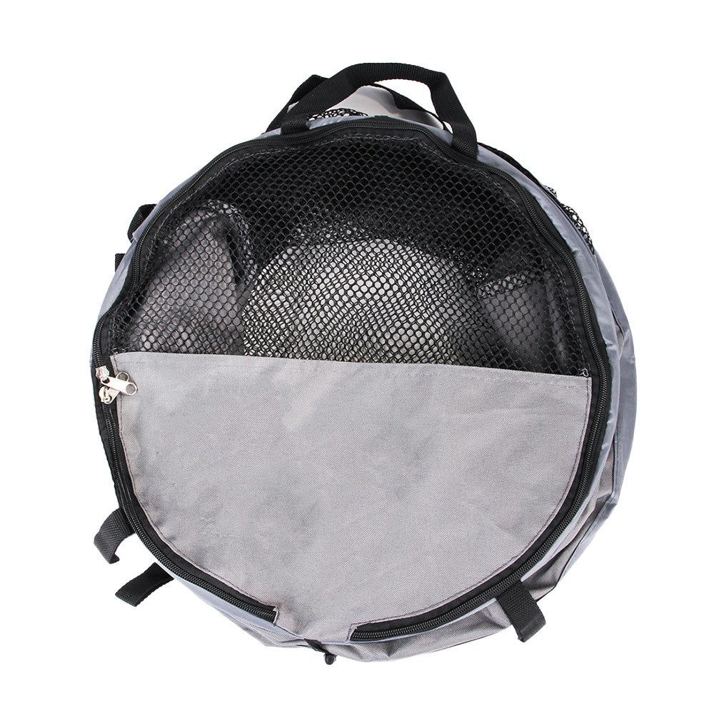58x123cm Foldable Travel Pet Cage Breathable Car Kennel Crate Pet Carrier Tent Grey