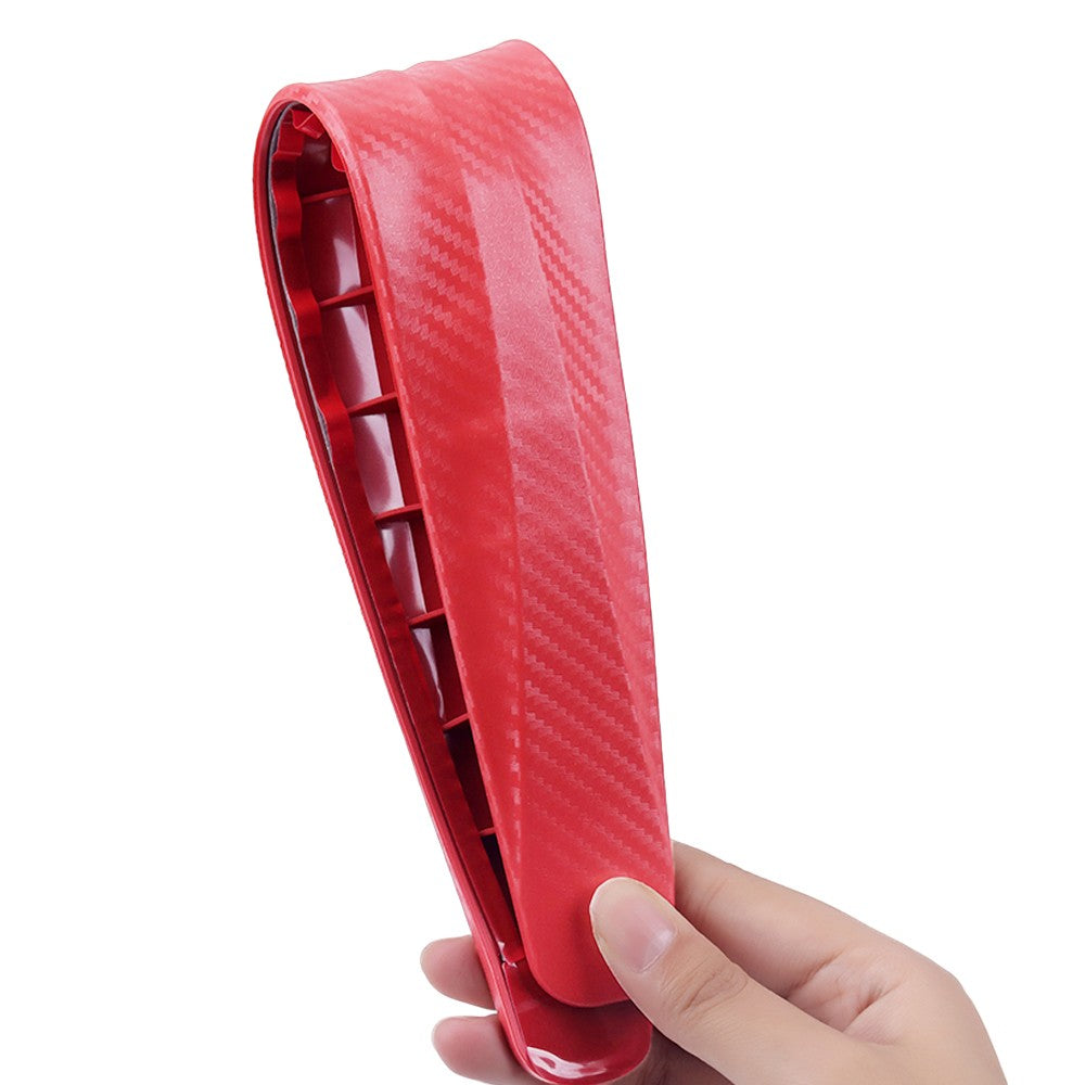 2Pcs Universal Anti-Collision Car Bumper Guard Protector Car Corner Anti-Scratch Strips Red
