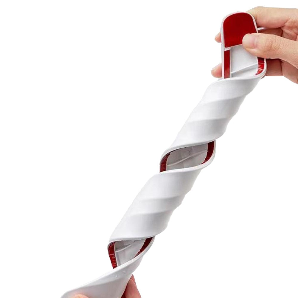 2Pcs Universal Anti-Collision Car Bumper Guard Protector Car Corner Anti-Scratch Strips White