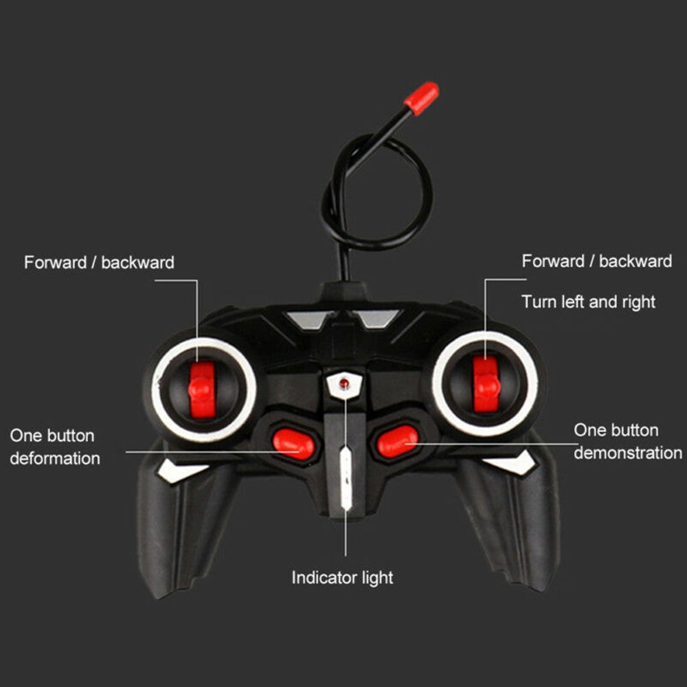 1Pc Remote Control Car Toy Transform Robot Toy Kids RC Car Blue