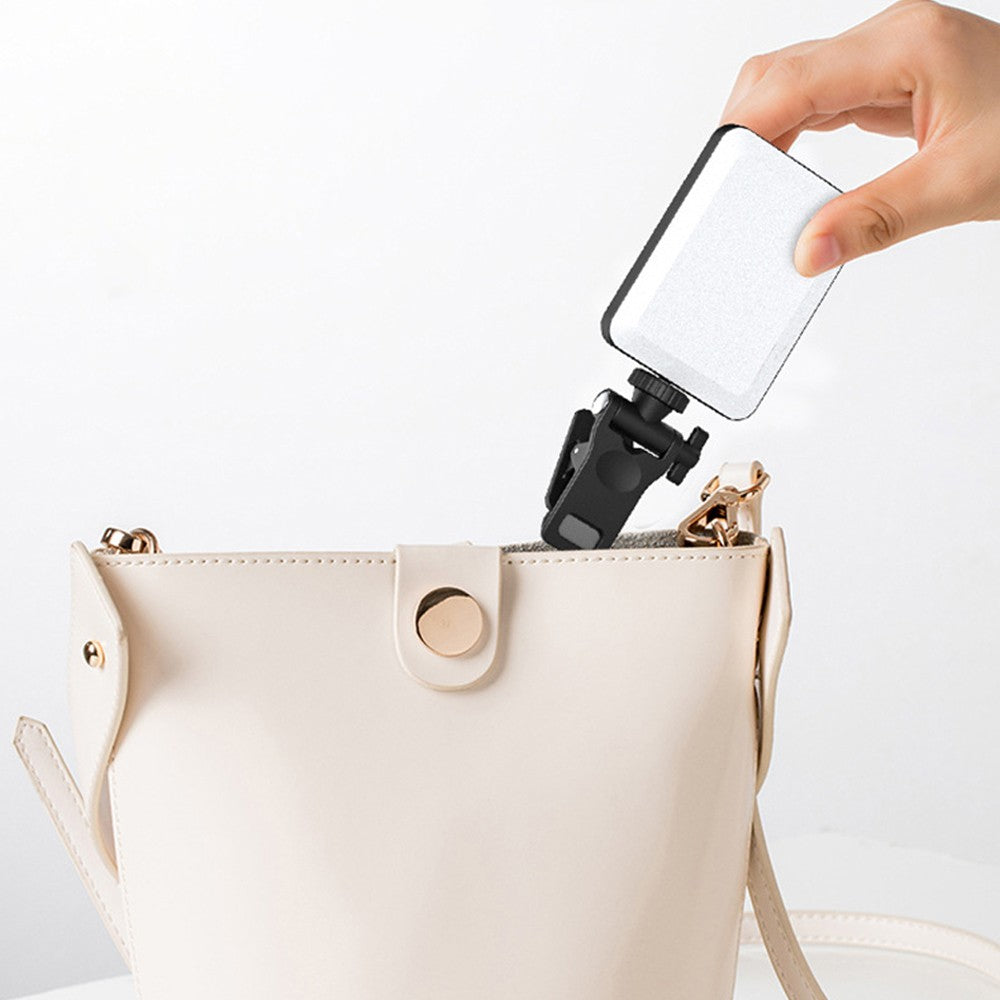 Portable Clip-On Selfie Light Phone Light Rechargeable Video Fill Light Dimmable Makeup Light