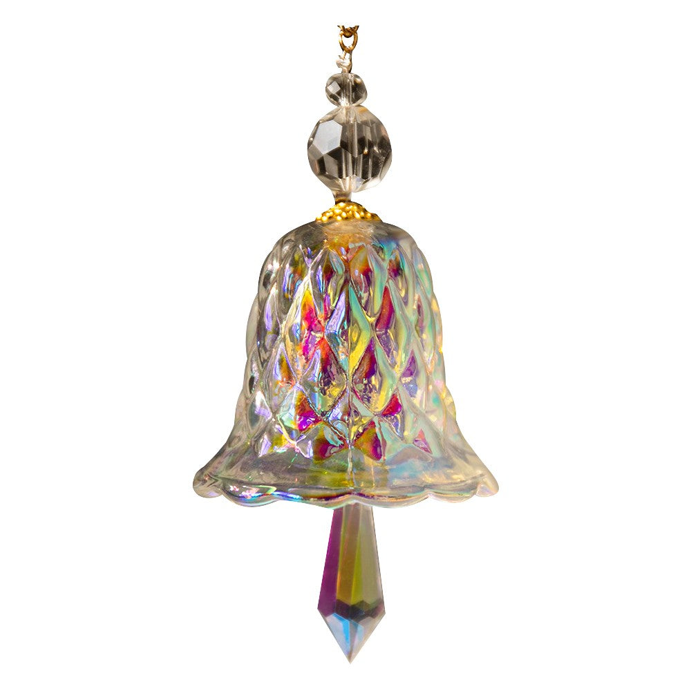 1Pc Glass Wind Chime Sun Catcher Hanging Prism Ornament Home Decor Multicolor