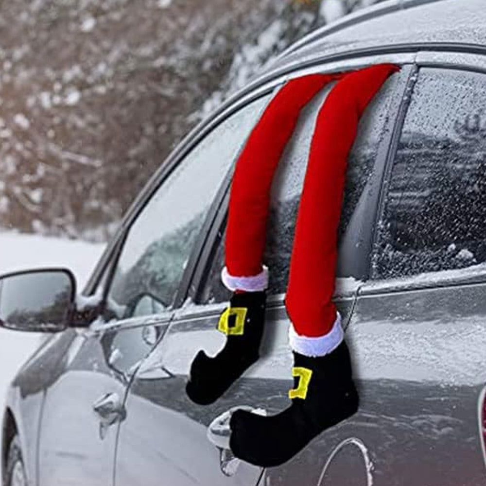 Red Christmas Santa Legs Decorations Tree Hanging Pendants