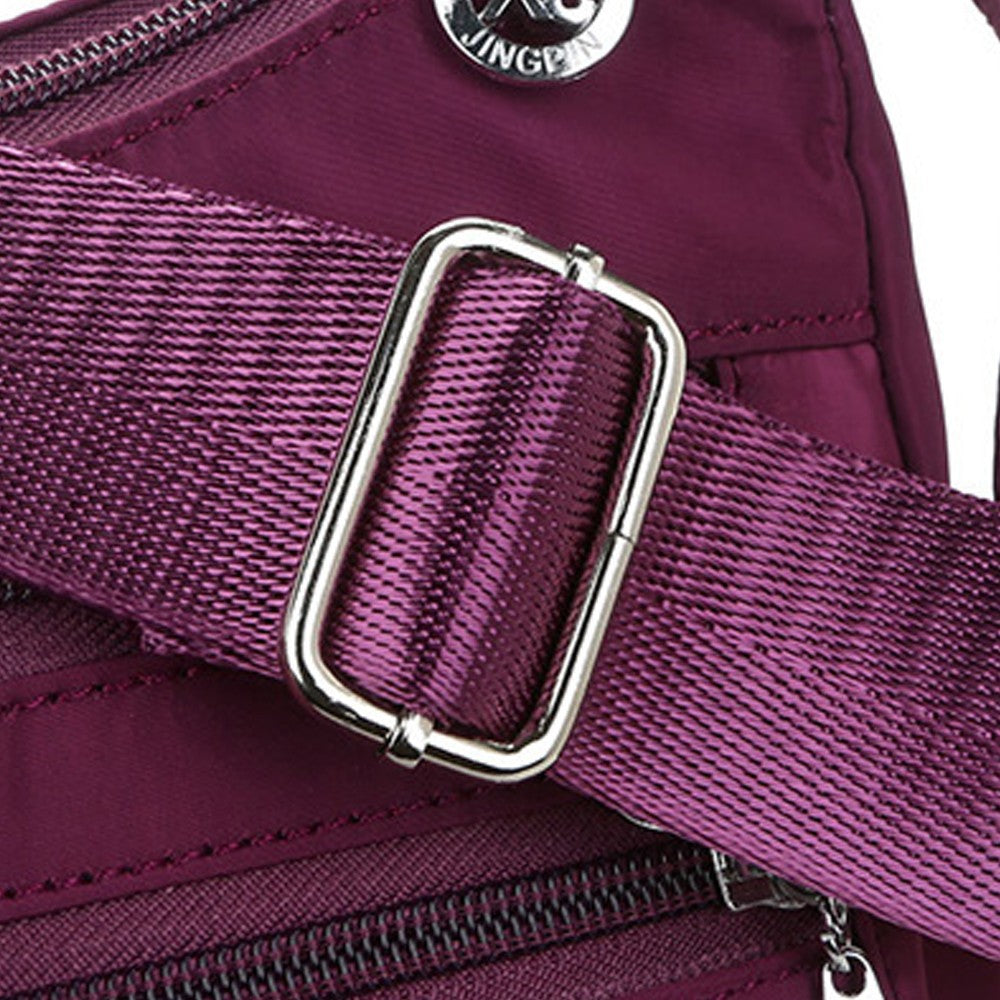 Puple Multifunctional Casual Crossbody Shoulder Bag Handbags for Women