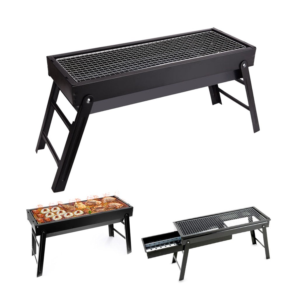 Charcoal BBQ Grill Portable Folding Outdoor Grill