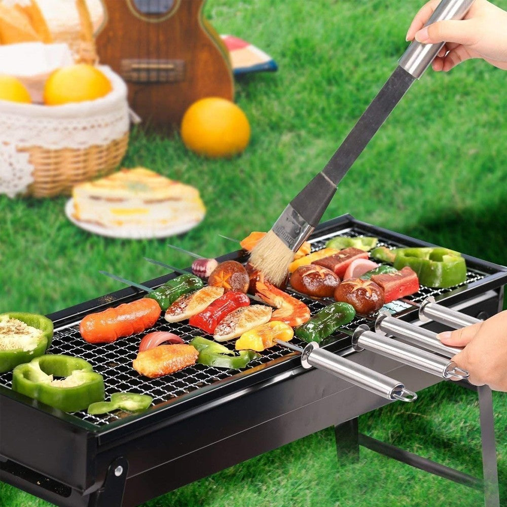 Charcoal BBQ Grill Portable Folding Outdoor Grill
