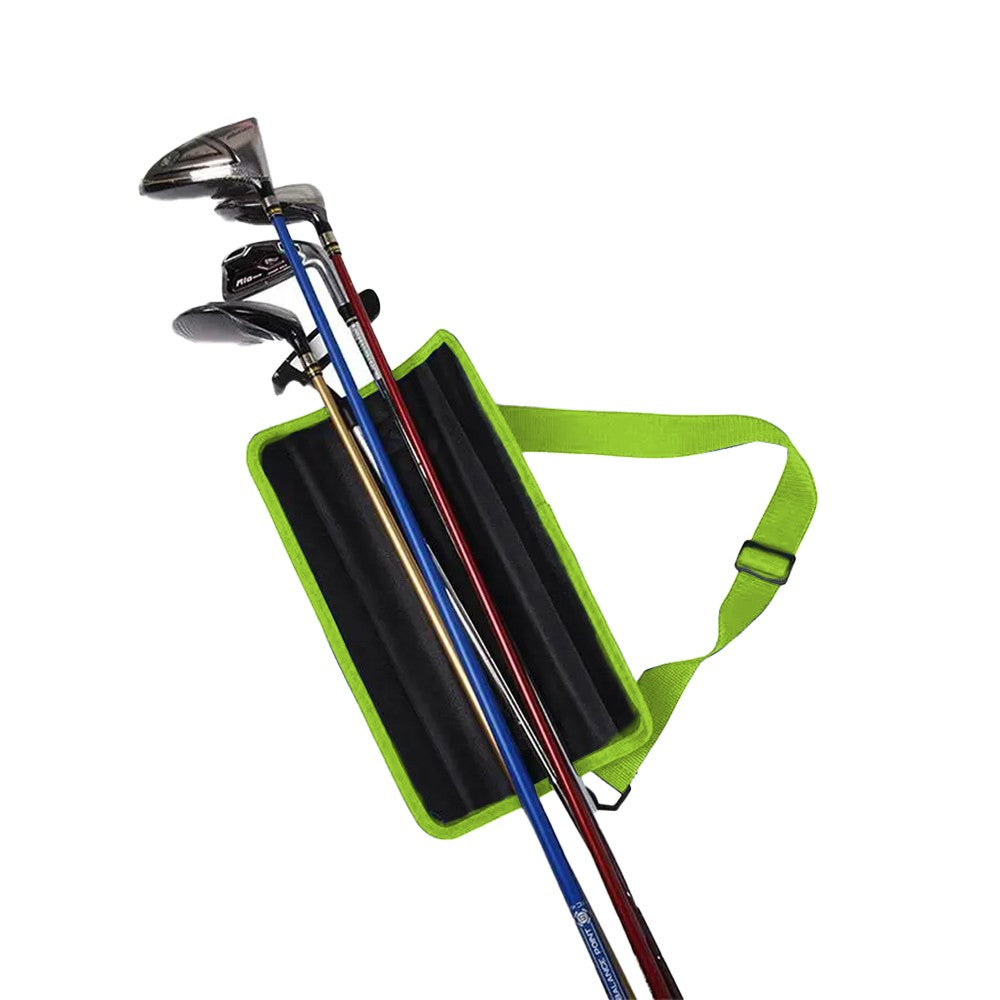 Portable Golf Club Bag Golf Accessories Bag with Adjustable Strap - Green