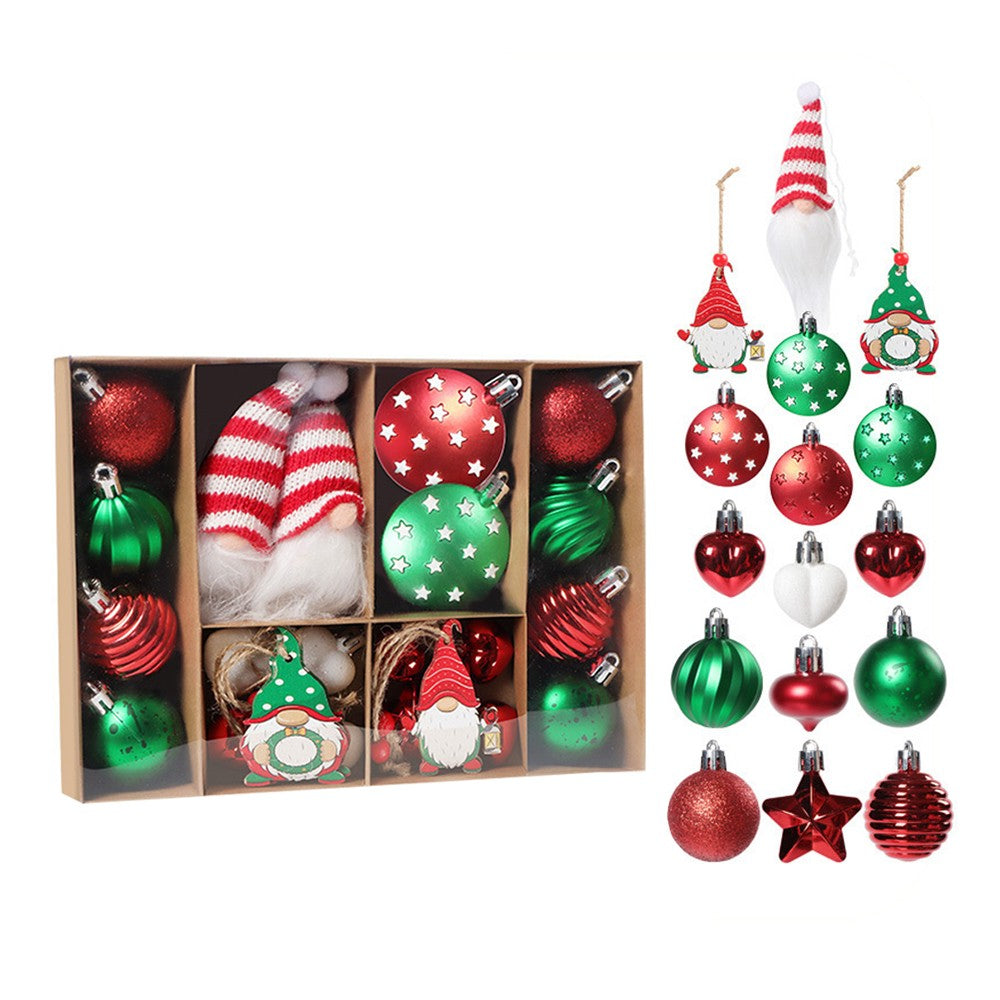 1 Set of 32Pcs Christmas Balls Ornaments Christmas Tree Hangings - Style 4
