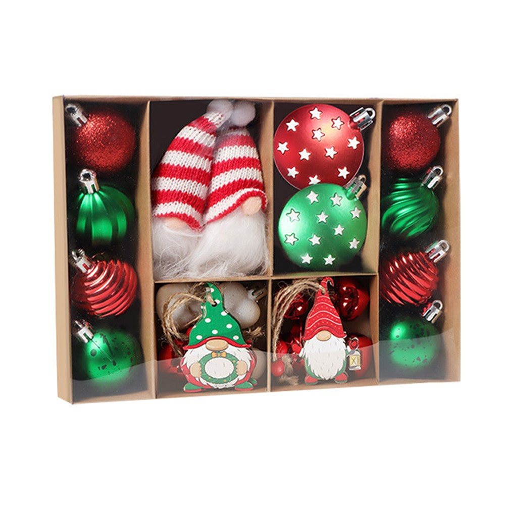 1 Set of 32Pcs Christmas Balls Ornaments Christmas Tree Hangings - Style 4