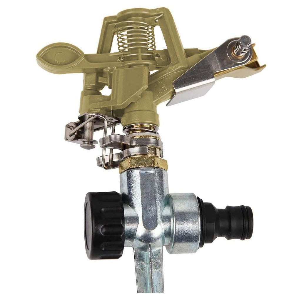 1Pc 360 Degree Rotary Sprinkler Impulse Sprinkler Lawn Irrigation Sprinkler