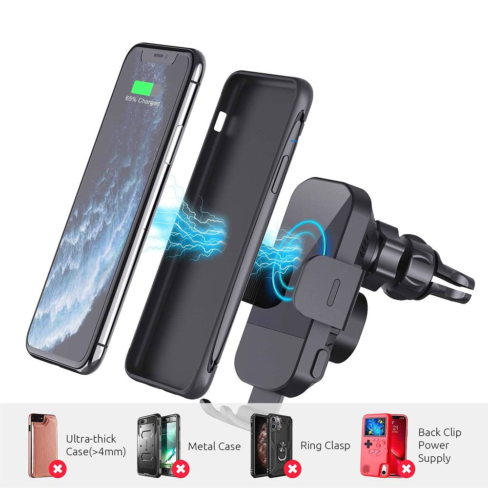 15W Wireless Fast Charging Car Charger Phone Holder Car Accessories