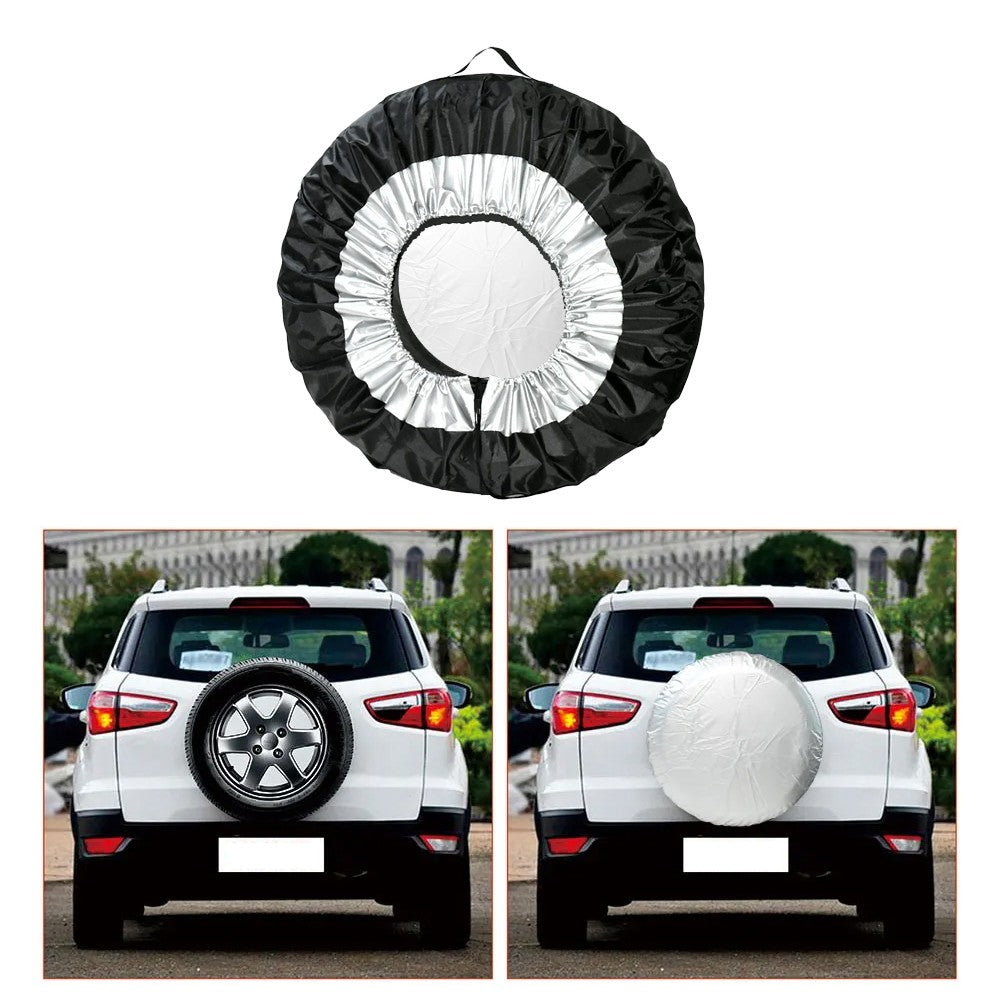 2Pcs 80x47cm Car Spare Tire Storage Bag Oxford Cloth Wheel Dustproof Cover