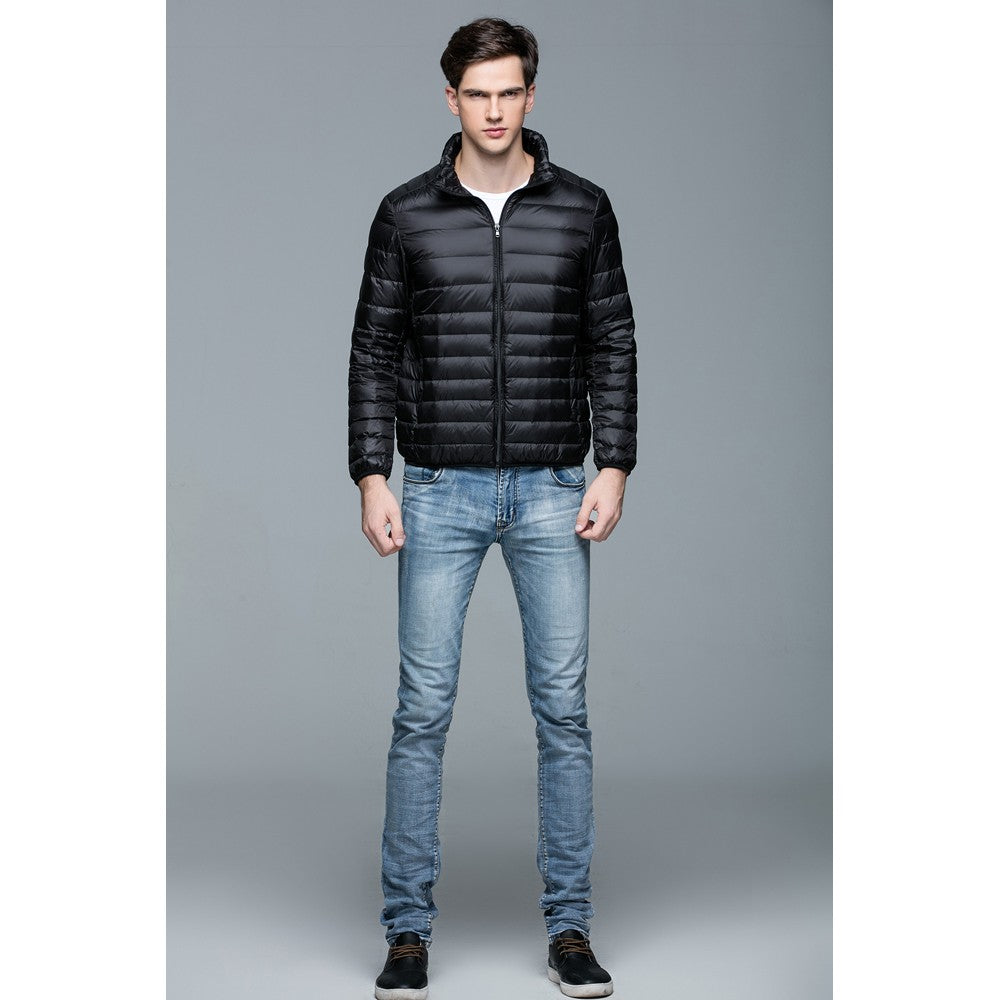 Mens Stand-up Collar Jacket K-6006 Black