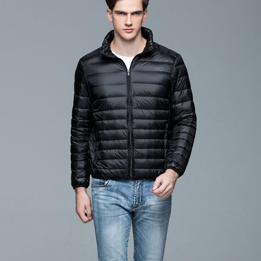 Mens Stand-up Collar Jacket K-6006 Black