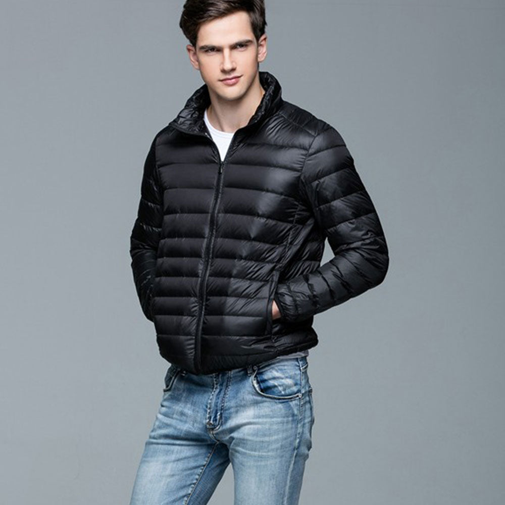 Mens Stand-up Collar Jacket K-6006 Black