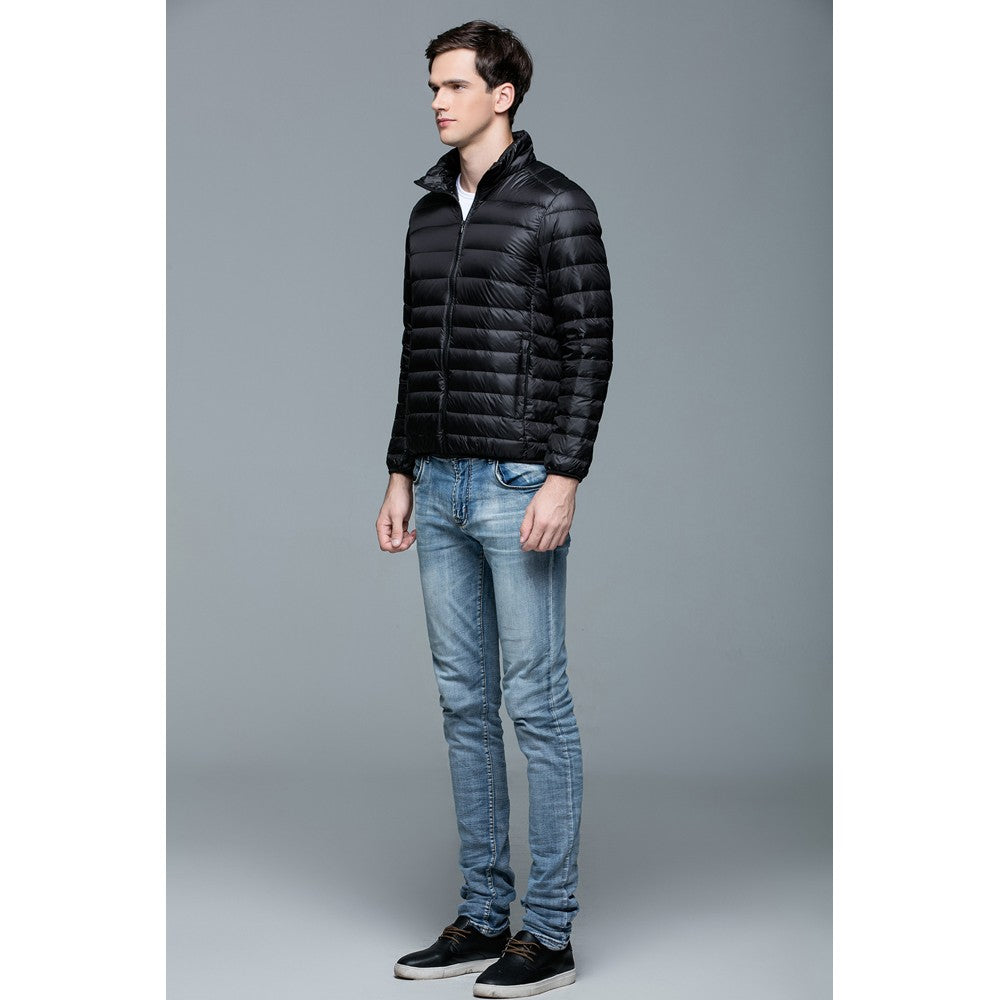Mens Stand-up Collar Jacket K-6006 Black
