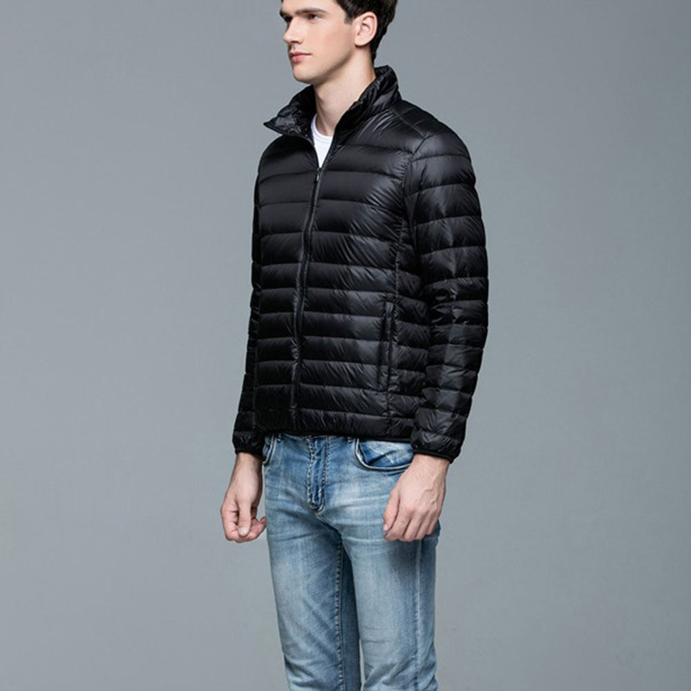 Mens Stand-up Collar Jacket K-6006 Black
