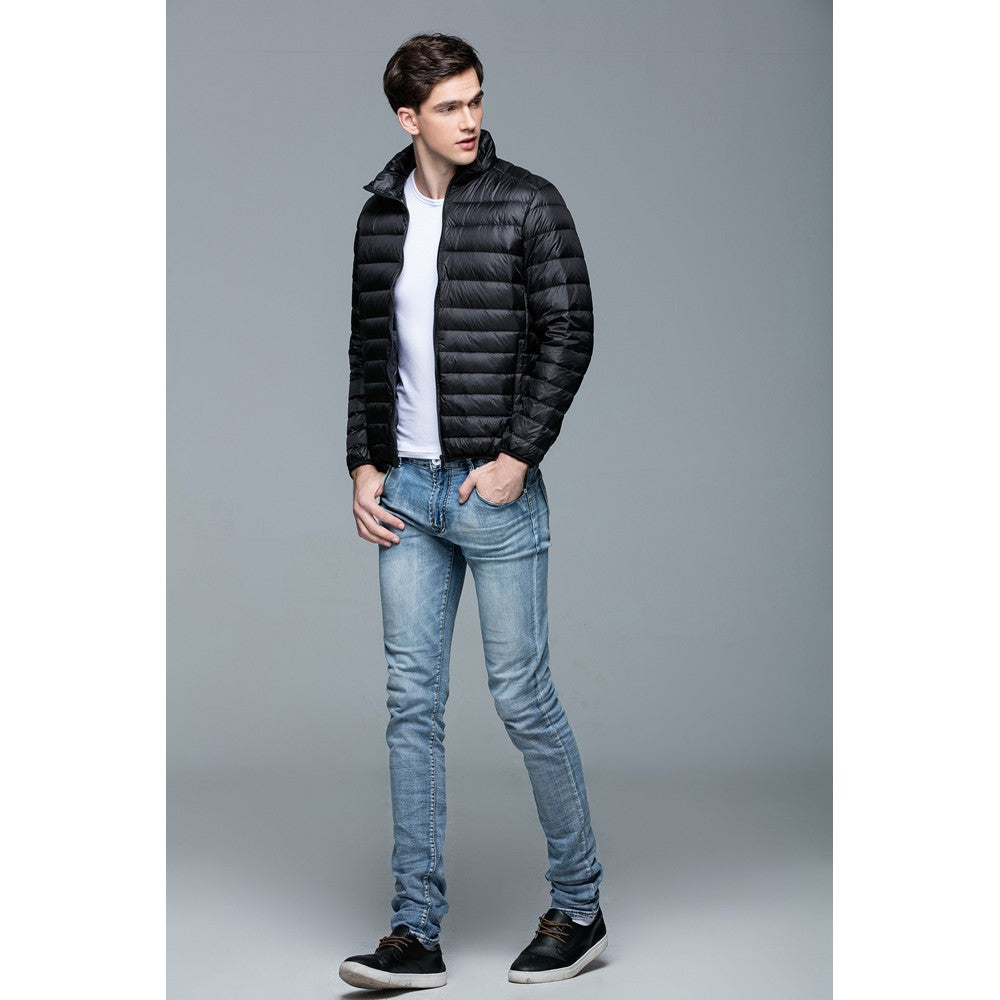 Mens Stand-up Collar Jacket K-6006 Black