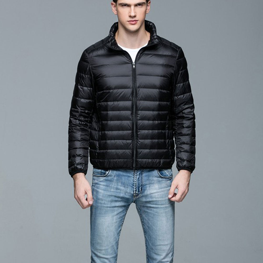 Mens Stand-up Collar Jacket K-6006 Black