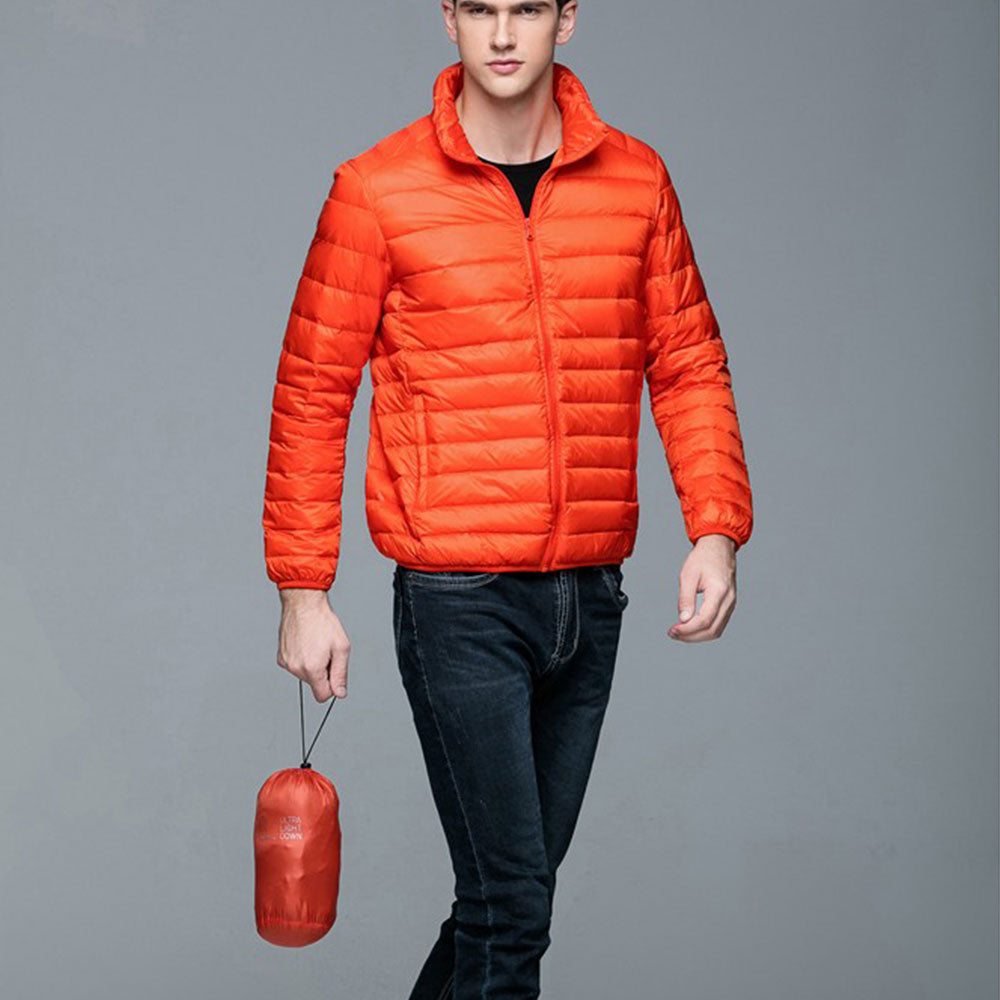 Mens Stand-up Collar Jacket K-6006 Orange