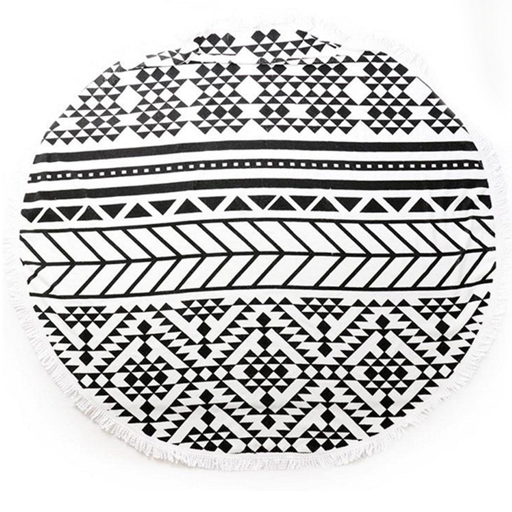 Microfiber Round Beach Towel Style A