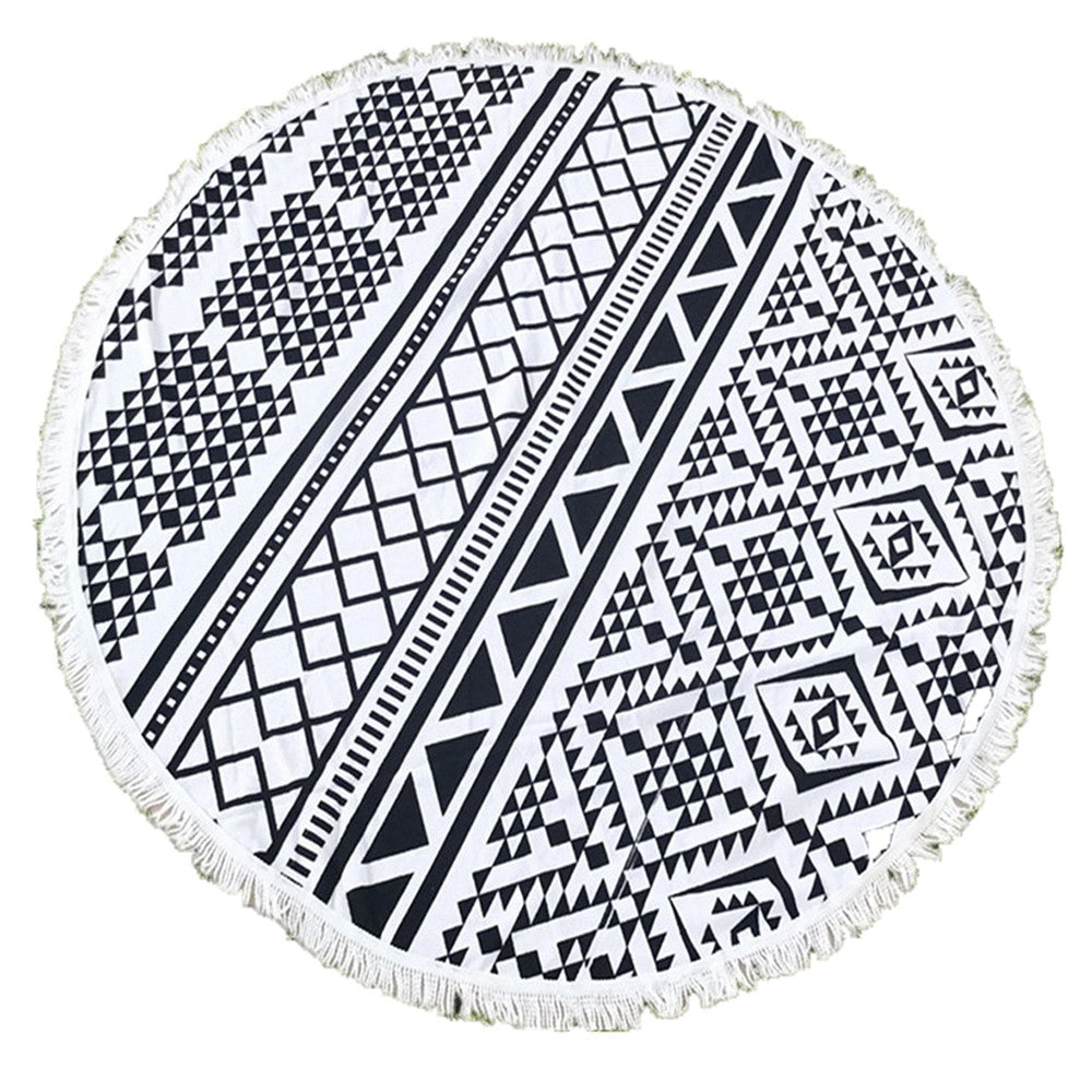 Microfiber Round Beach Towel Style A