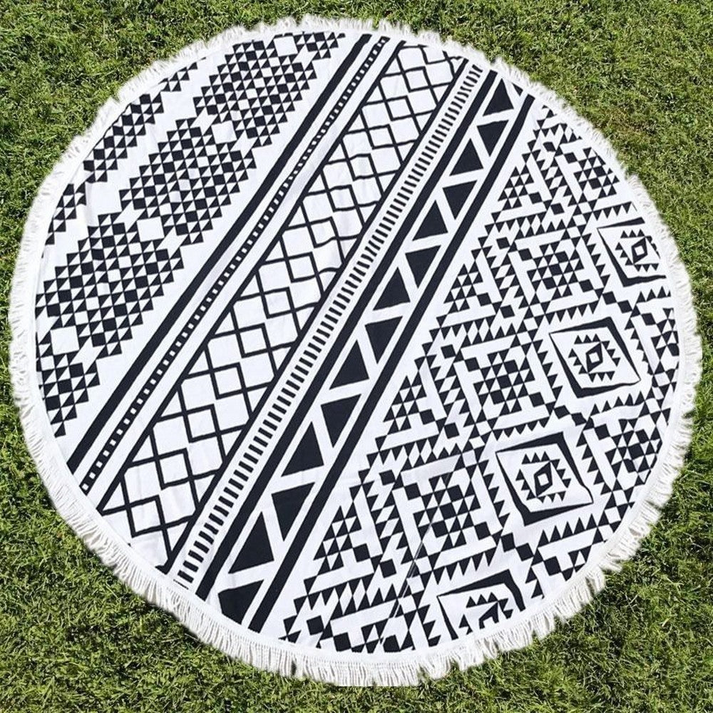 Microfiber Round Beach Towel Style A