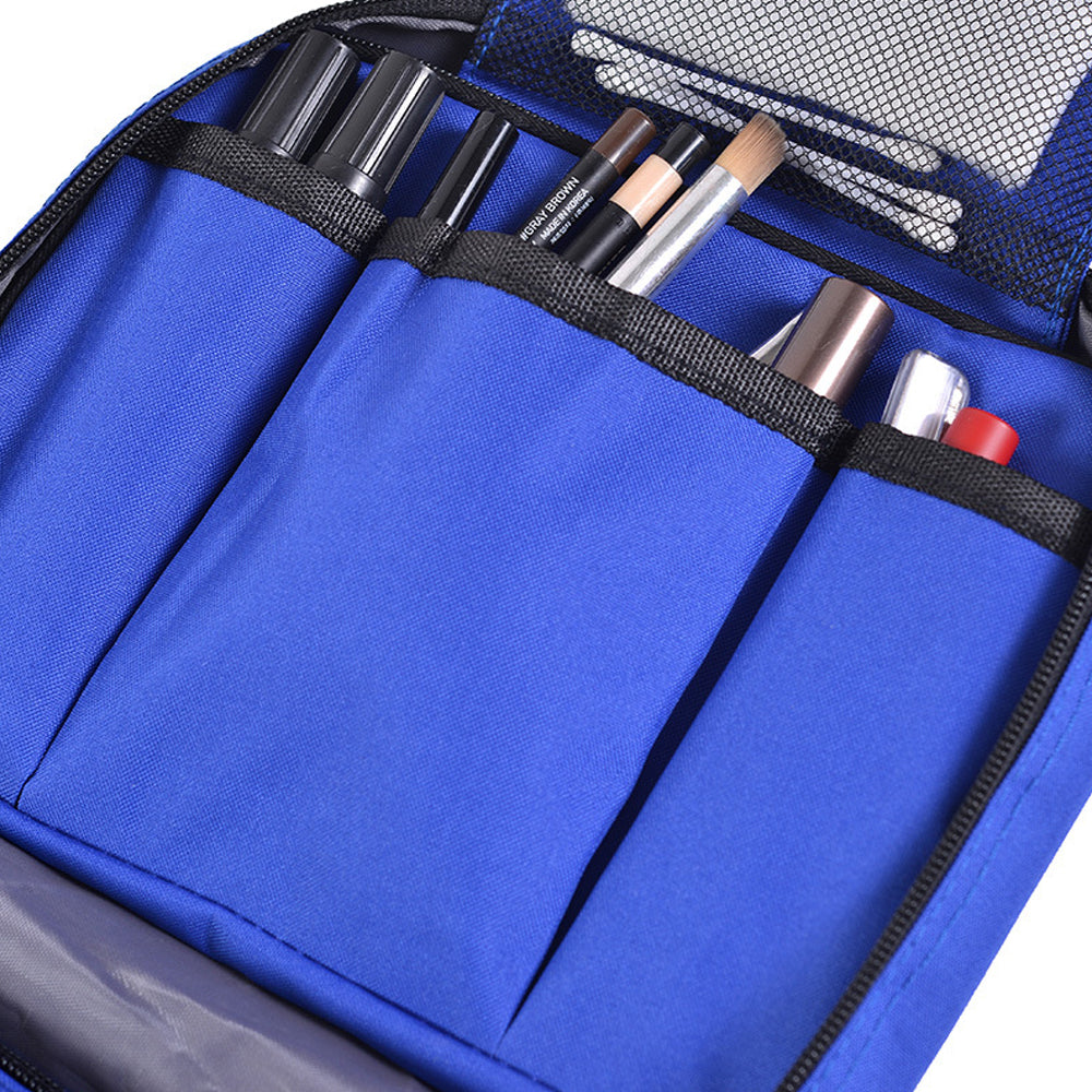 2 X Hanging Travel Toiletry Bag Blue Rose Red