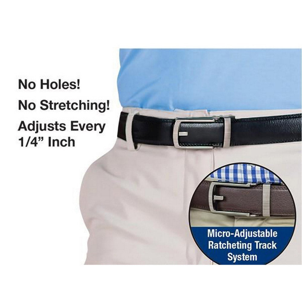 2X Comfort Gentleman's Click Adjustable PU Leather Belts