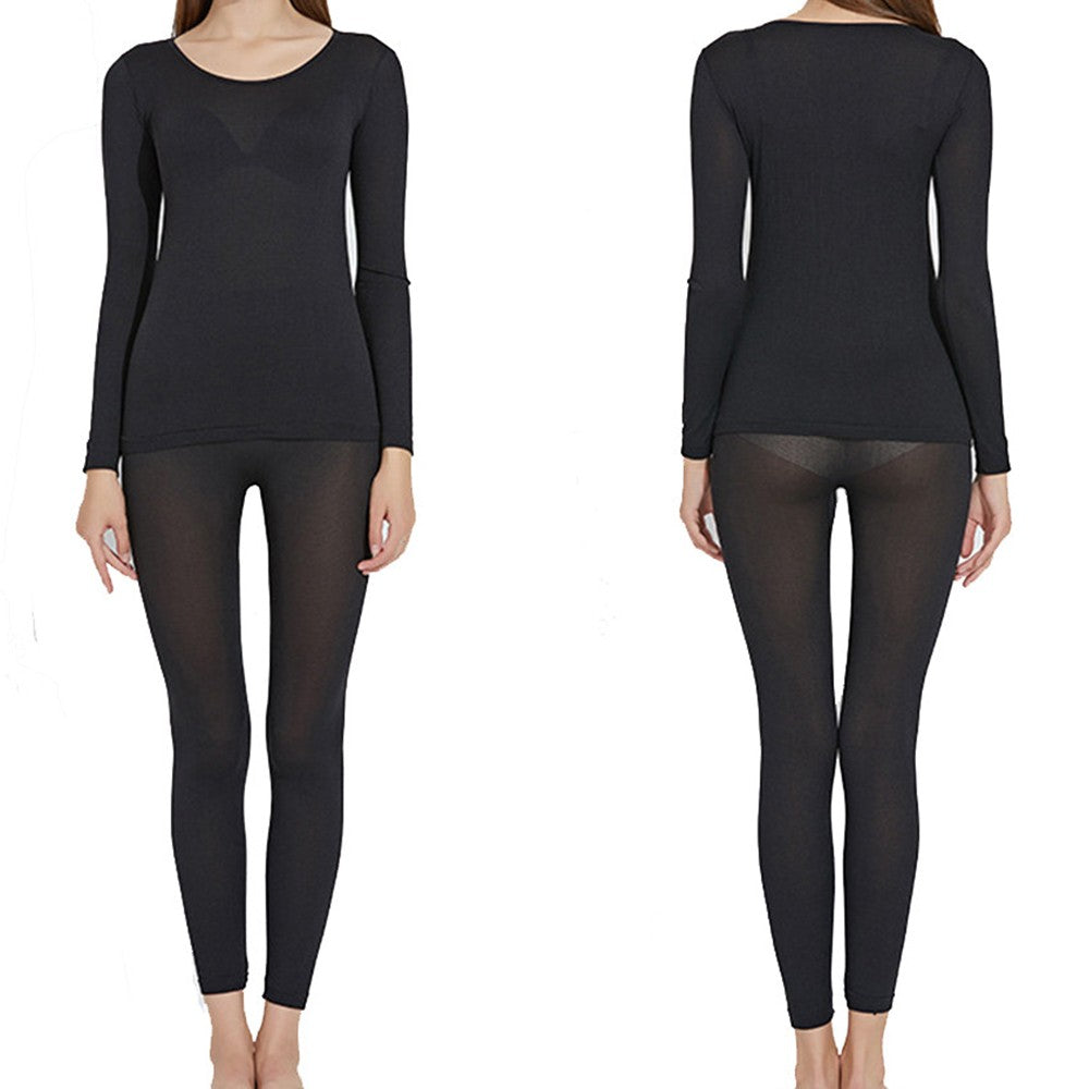 Women Winter Ultra Thin Thermal Underwear Set