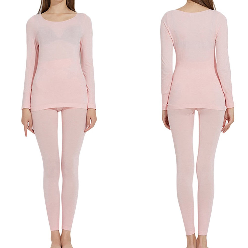 Women Winter Ultra Thin Thermal Underwear Set