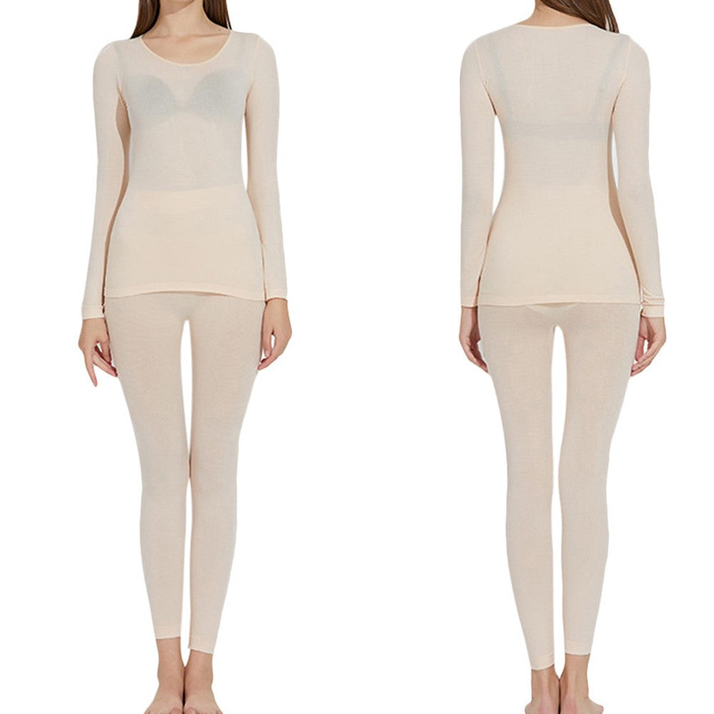 Women Winter Ultra Thin Thermal Underwear Set