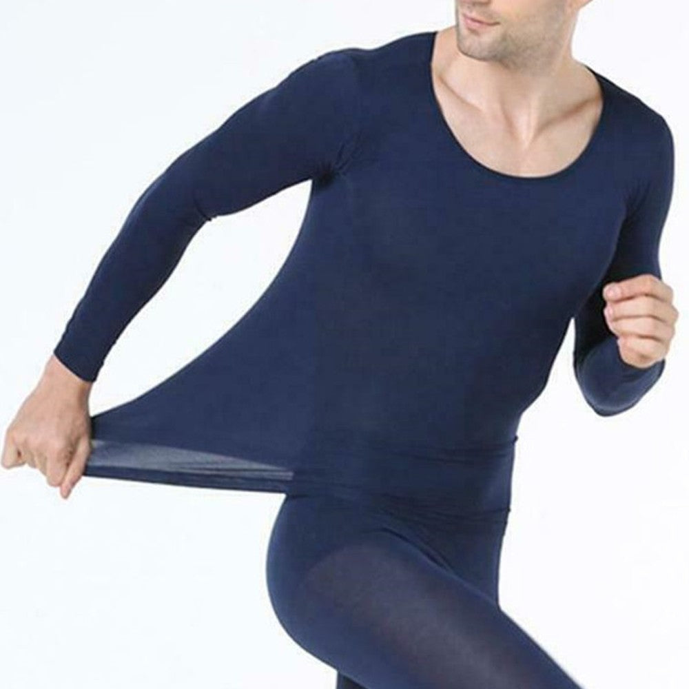 Men Winter Ultra Thin Thermal Underwear Set
