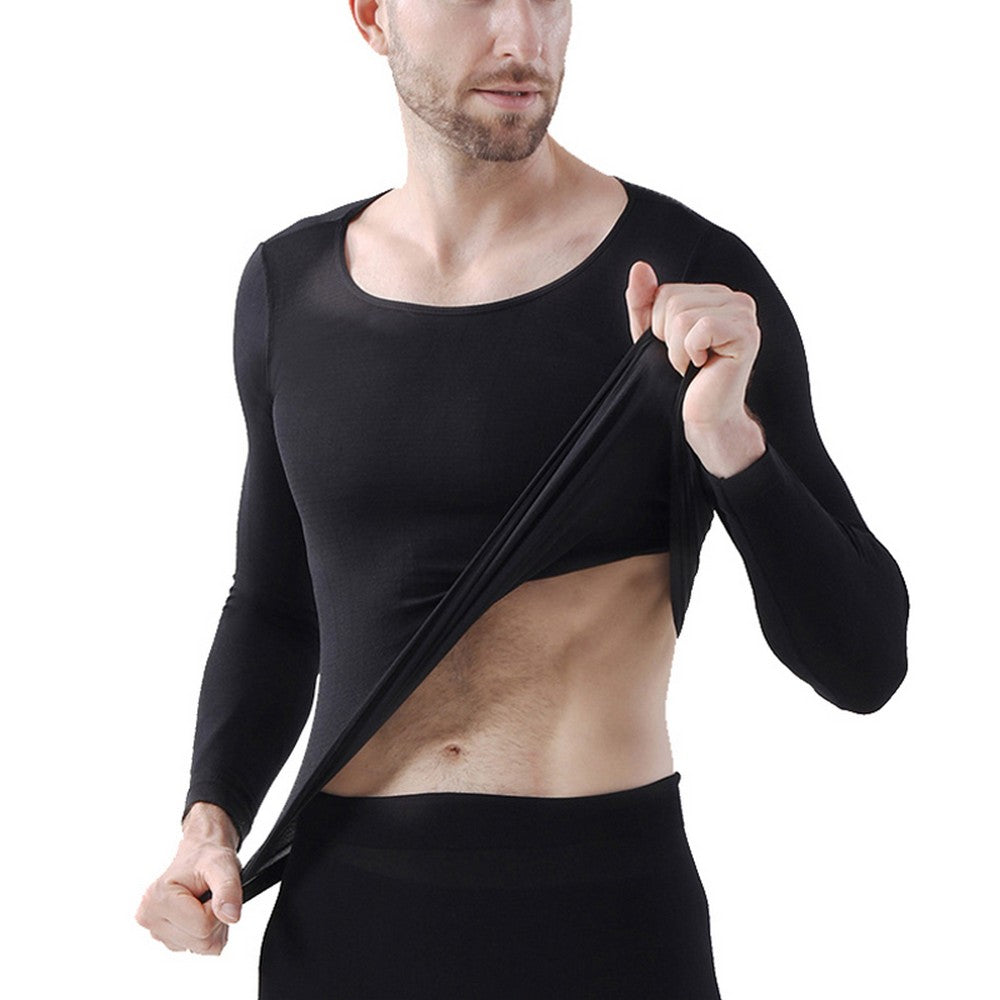Men Winter Ultra Thin Thermal Underwear Set