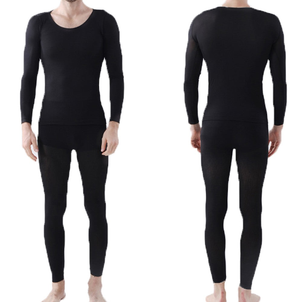 Men Winter Ultra Thin Thermal Underwear Set