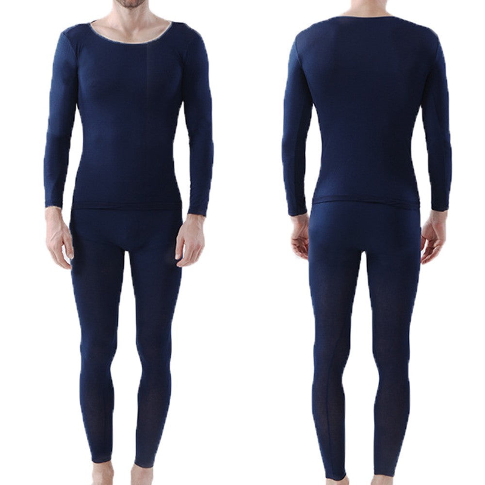 Men Winter Ultra Thin Thermal Underwear Set