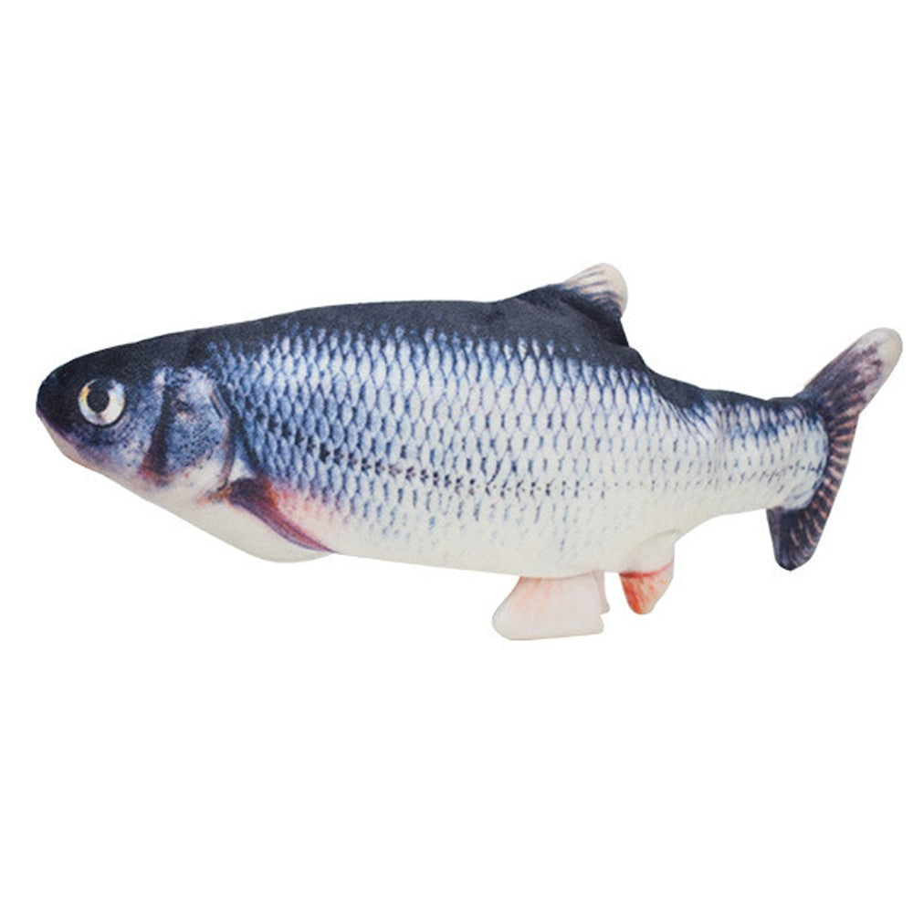 USB Rechargeable Realistic Moving Fish Toy for Cat Style 3