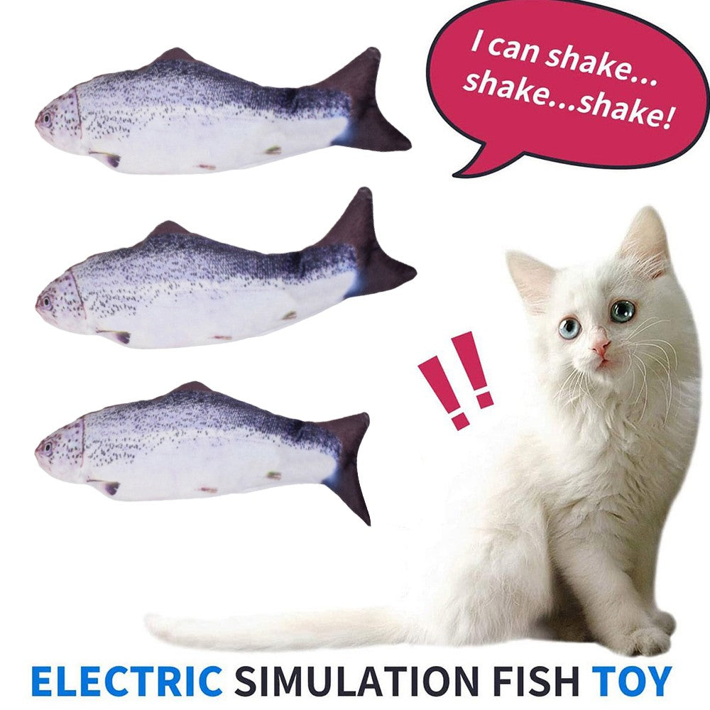 USB Rechargeable Realistic Moving Fish Toy for Cat Style 4